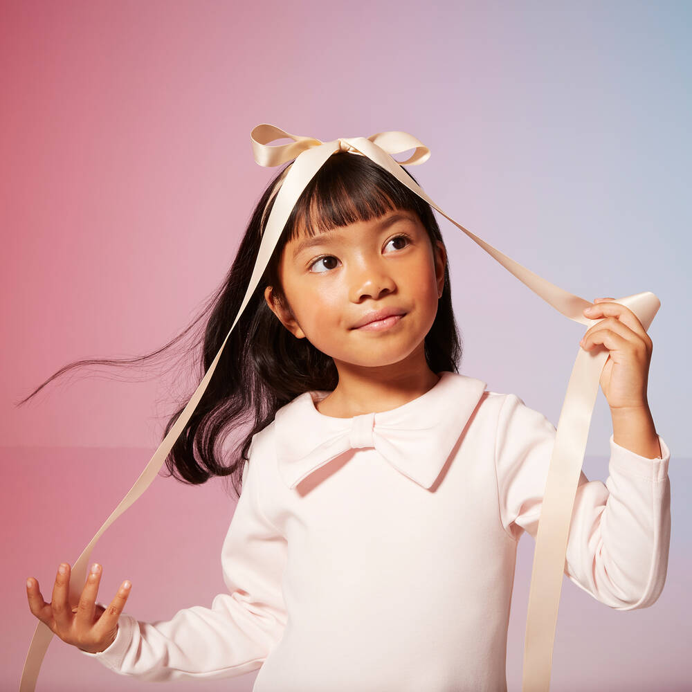 Patachou-Girls Pink Cotton Dress | Childrensalon Outlet