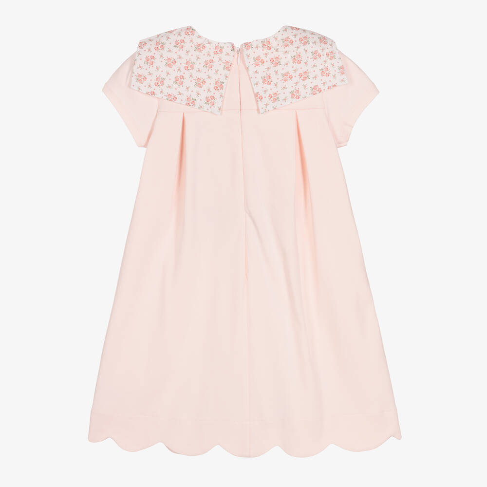 Patachou-Girls Pink Cotton Floral Liberty Dress | Childrensalon Outlet