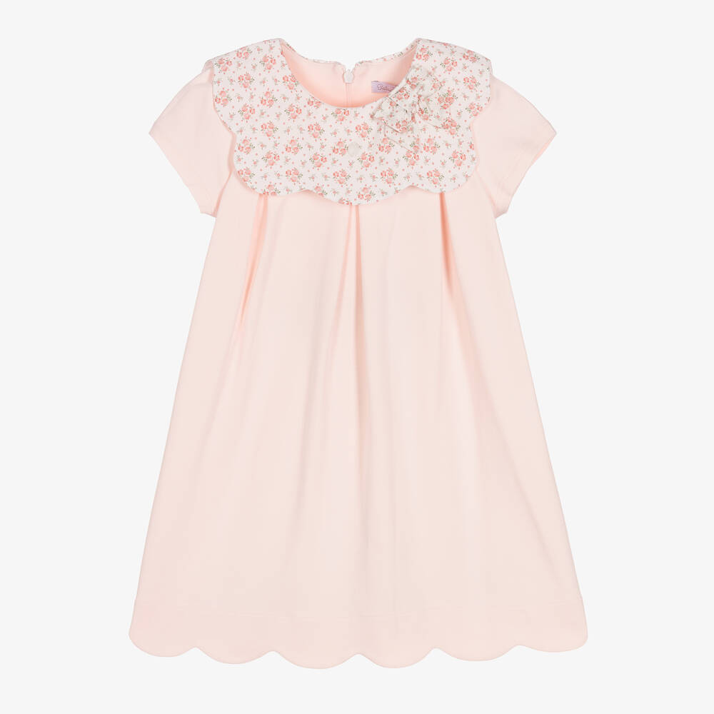 Patachou - Robe rose en coton à fleurs Liberty | Childrensalon