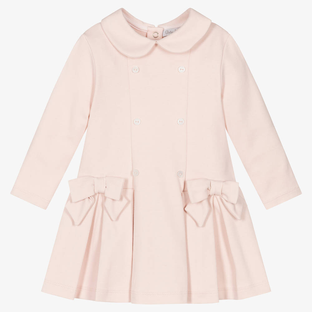 Patachou - Robe rose en jersey de coton Fille | Childrensalon