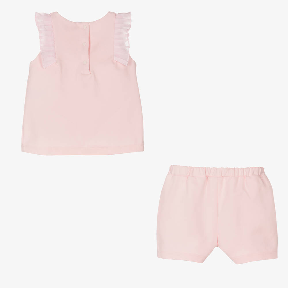 Patachou-Розовый топ и шорты из хлопкового джерси | Childrensalon Outlet