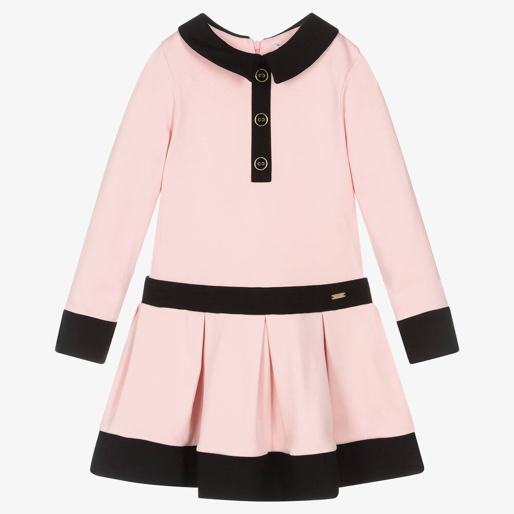 Patachou - Rosa Milano-Baumwolljersey-Kleid | Childrensalon