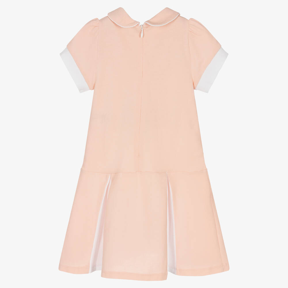 Patachou-Розовое платье из хлопкового пике | Childrensalon Outlet