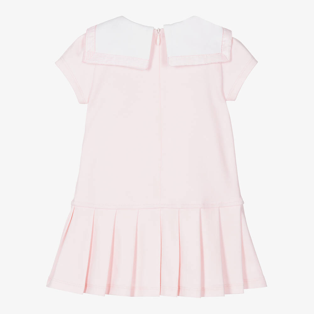 Patachou-فستان قطن لون زهري | Childrensalon Outlet