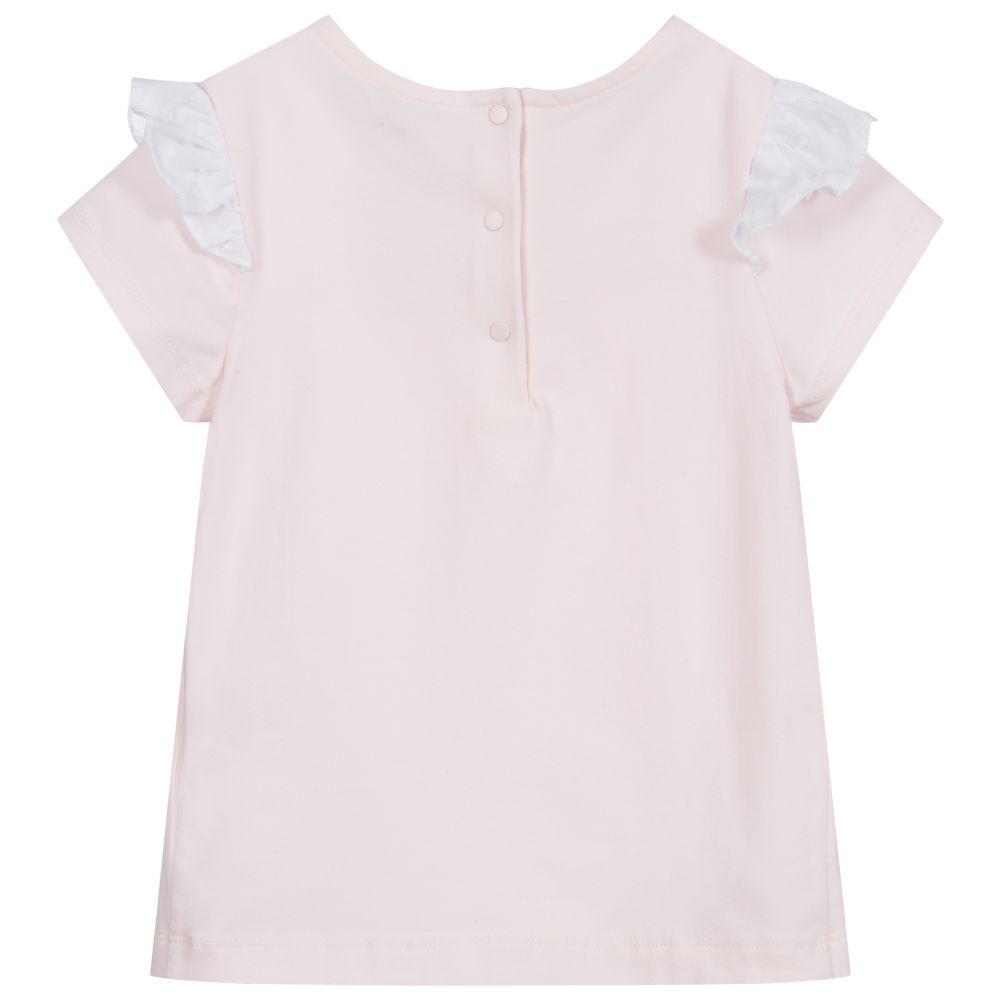 Patachou-Girls Pink Cotton Top | Childrensalon Outlet
