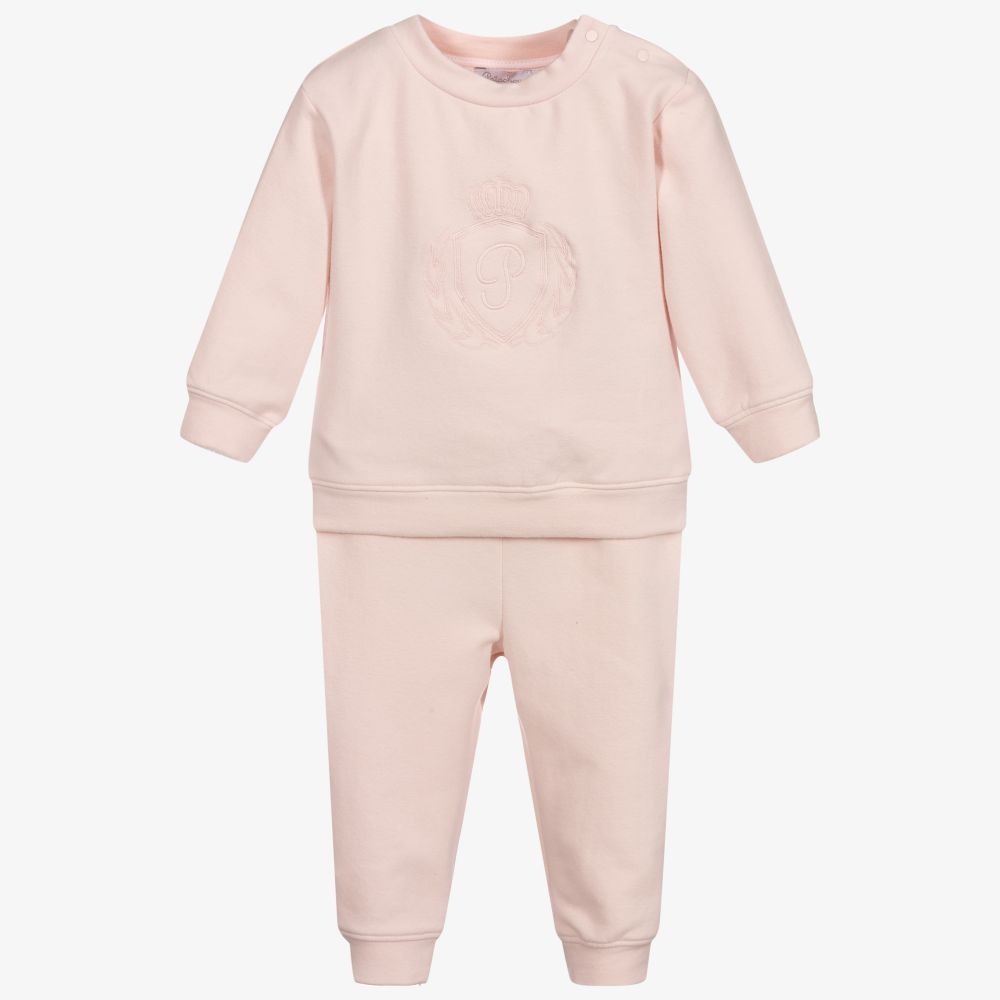 Patachou - Survêtement rose en coton Fille | Childrensalon