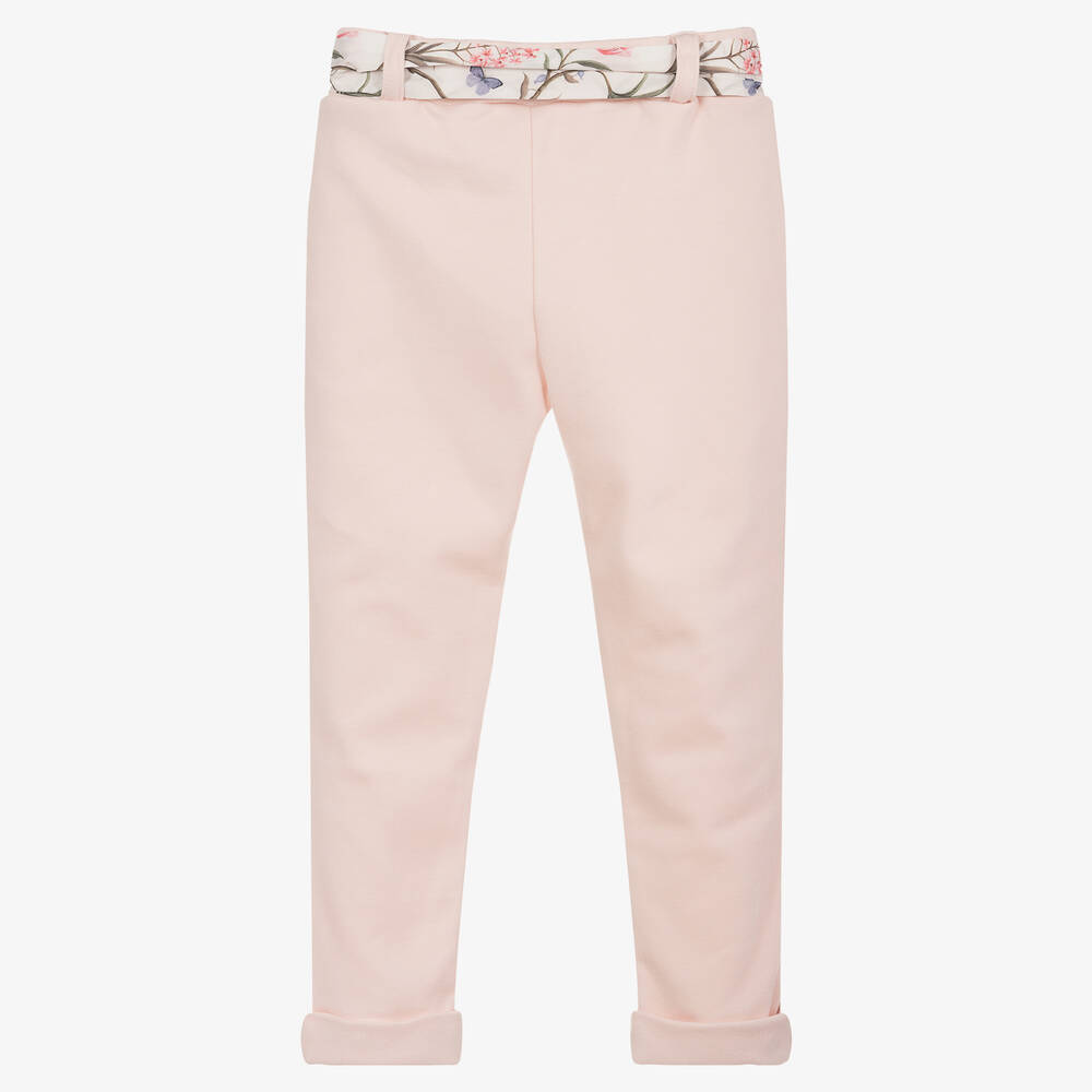 Patachou-Girls Pink Cotton Trousers | Childrensalon Outlet