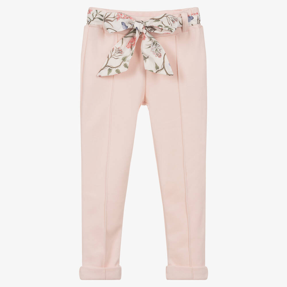 Patachou - Girls Pink Cotton Trousers | Childrensalon