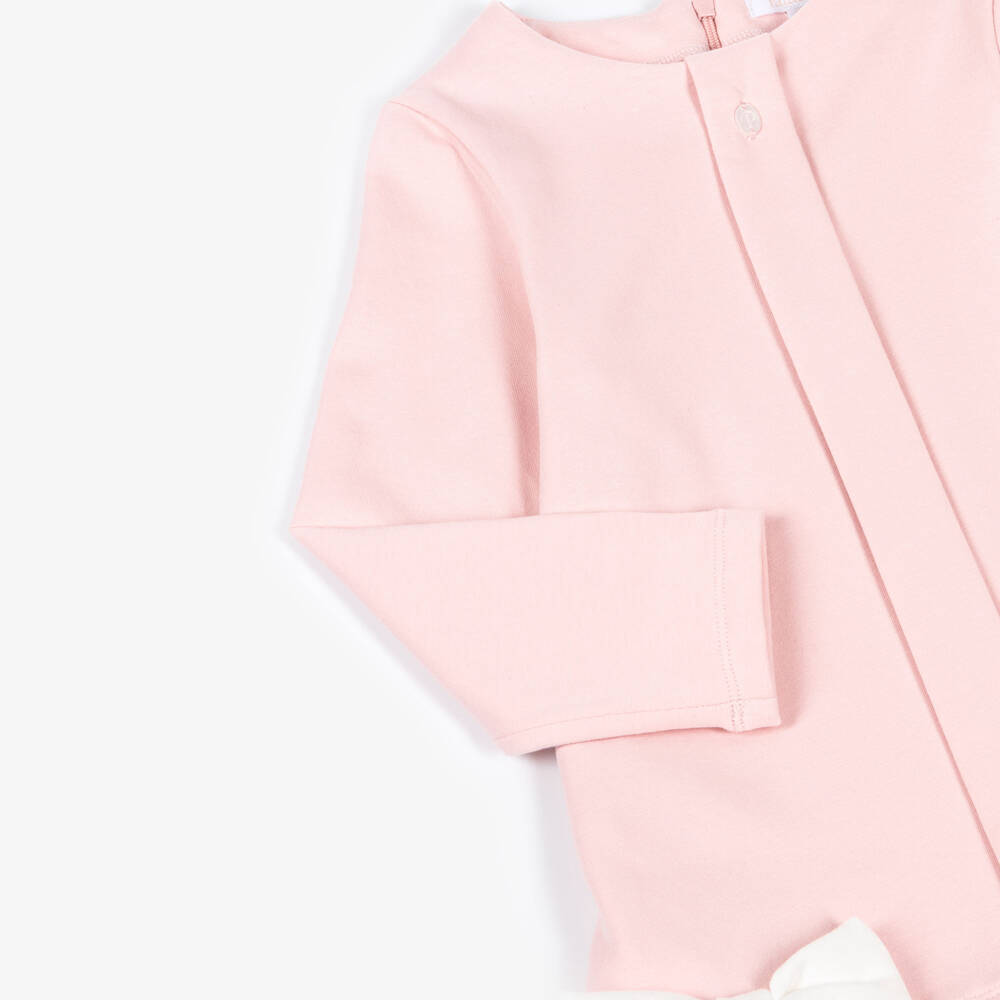 Patachou-Girls Pink Dress with Bow Accents | Childrensalon Outlet