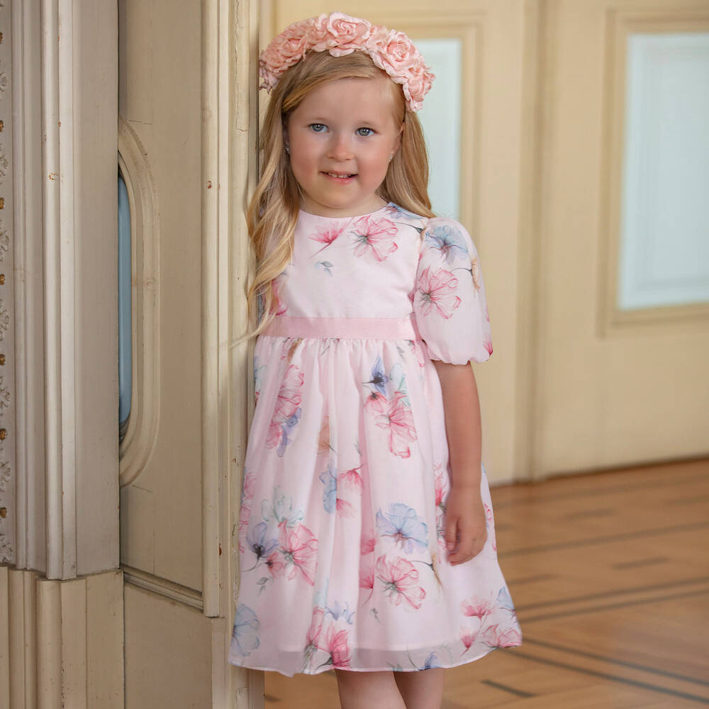 Little girl discount chiffon dresses