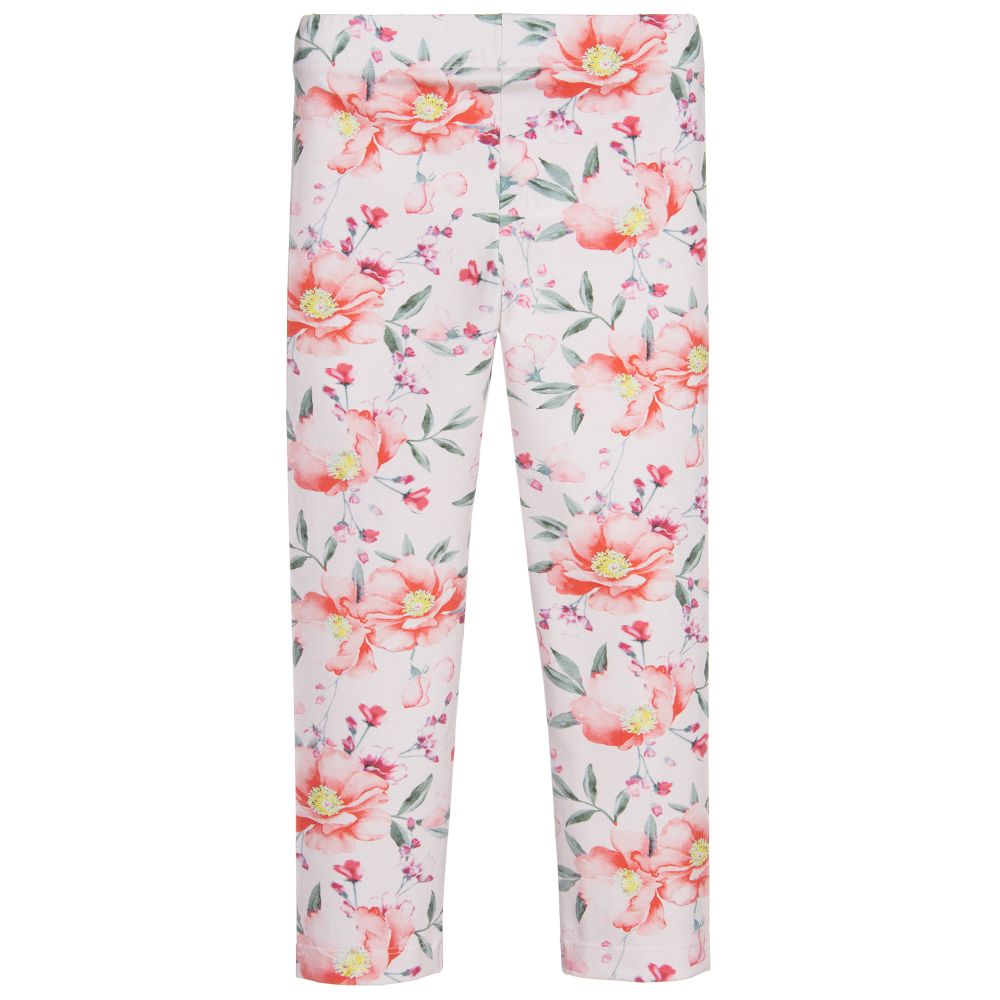 Patachou-Розовые леггинсы в цветочек для девочек | Childrensalon Outlet