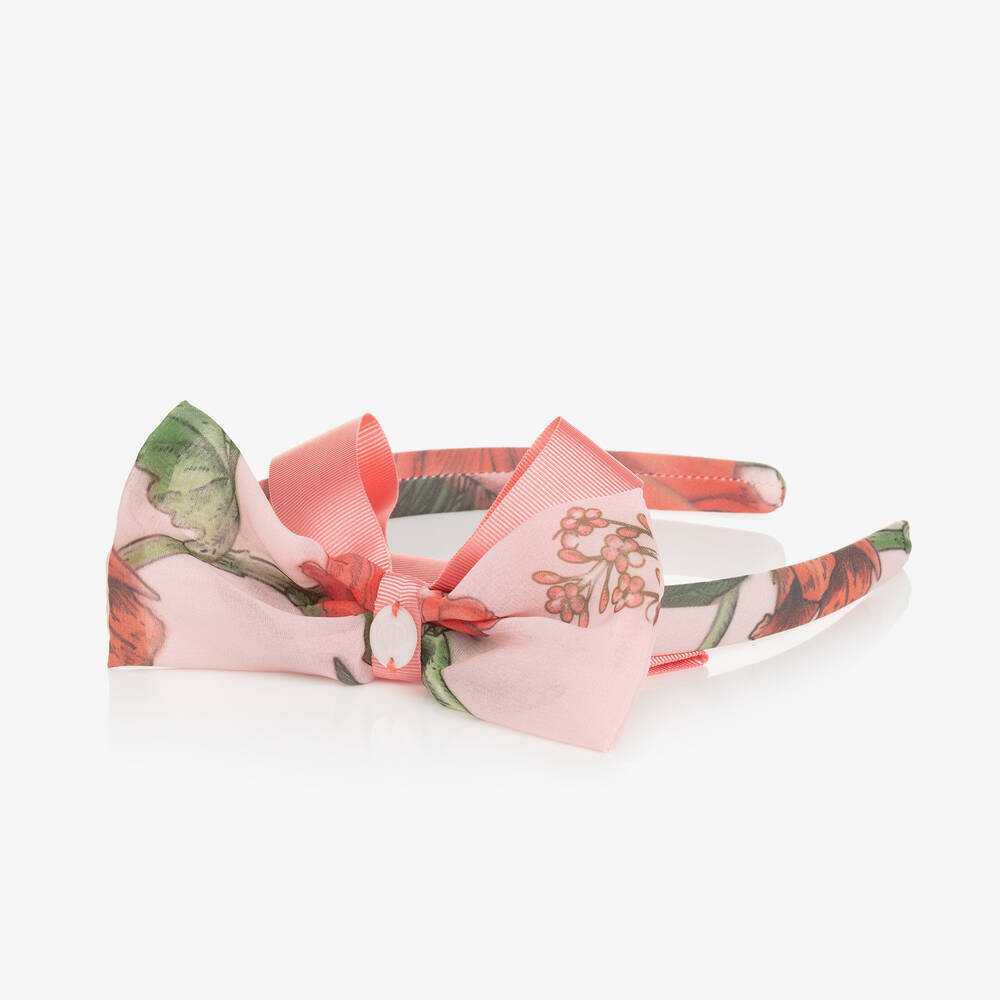 Patachou-Розовый ободок с цветами для девочек | Childrensalon Outlet