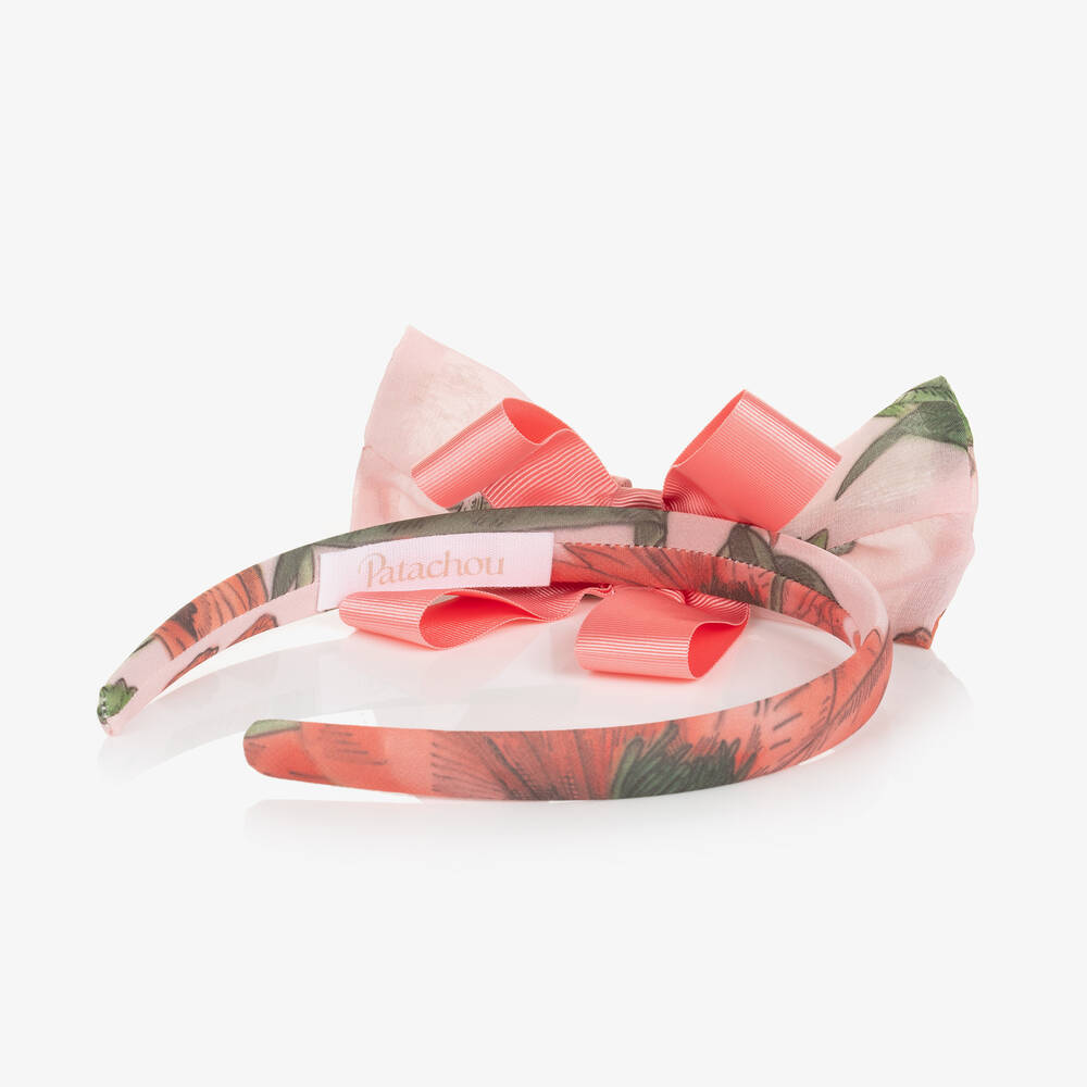 Patachou-Розовый ободок с цветами для девочек | Childrensalon Outlet