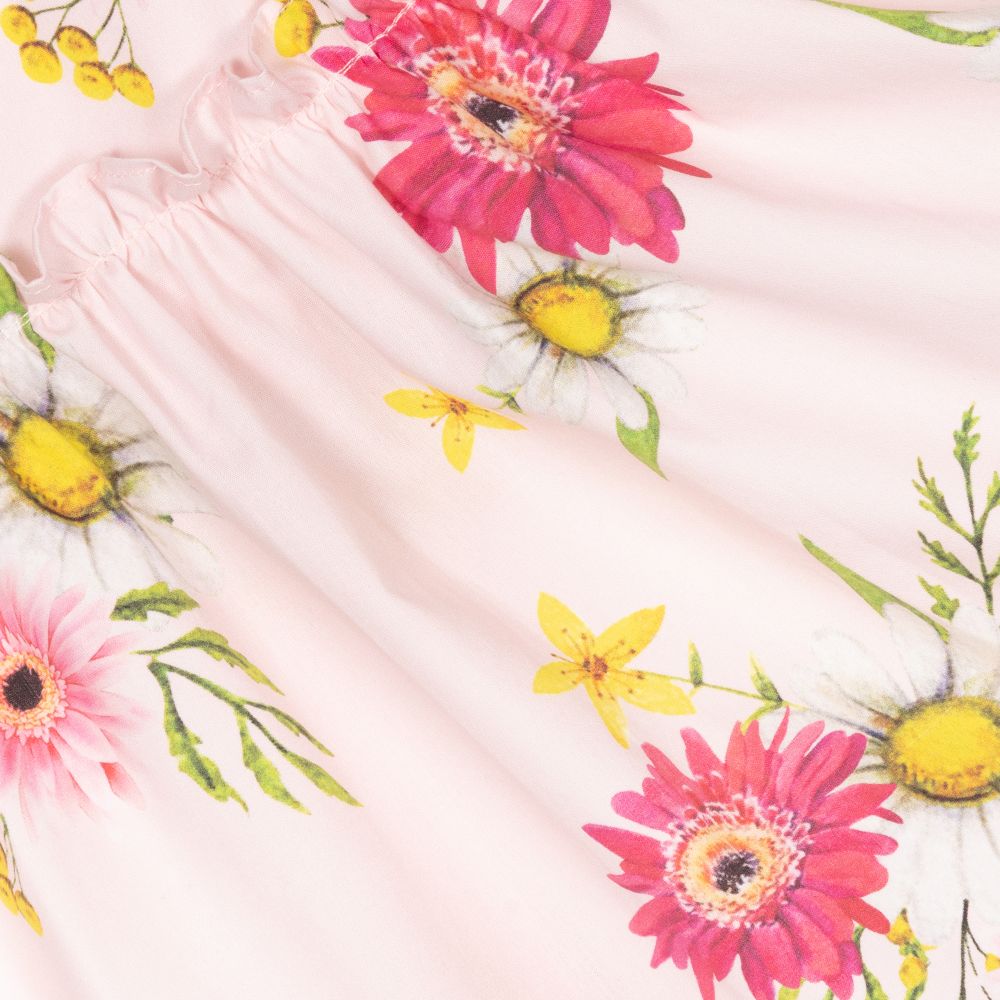 Patachou-Girls Pink Floral Shorts Set | Childrensalon Outlet