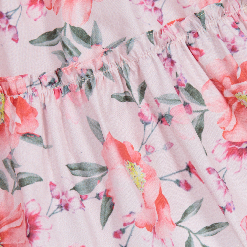 Patachou-Girls Pink Floral Skirt | Childrensalon Outlet