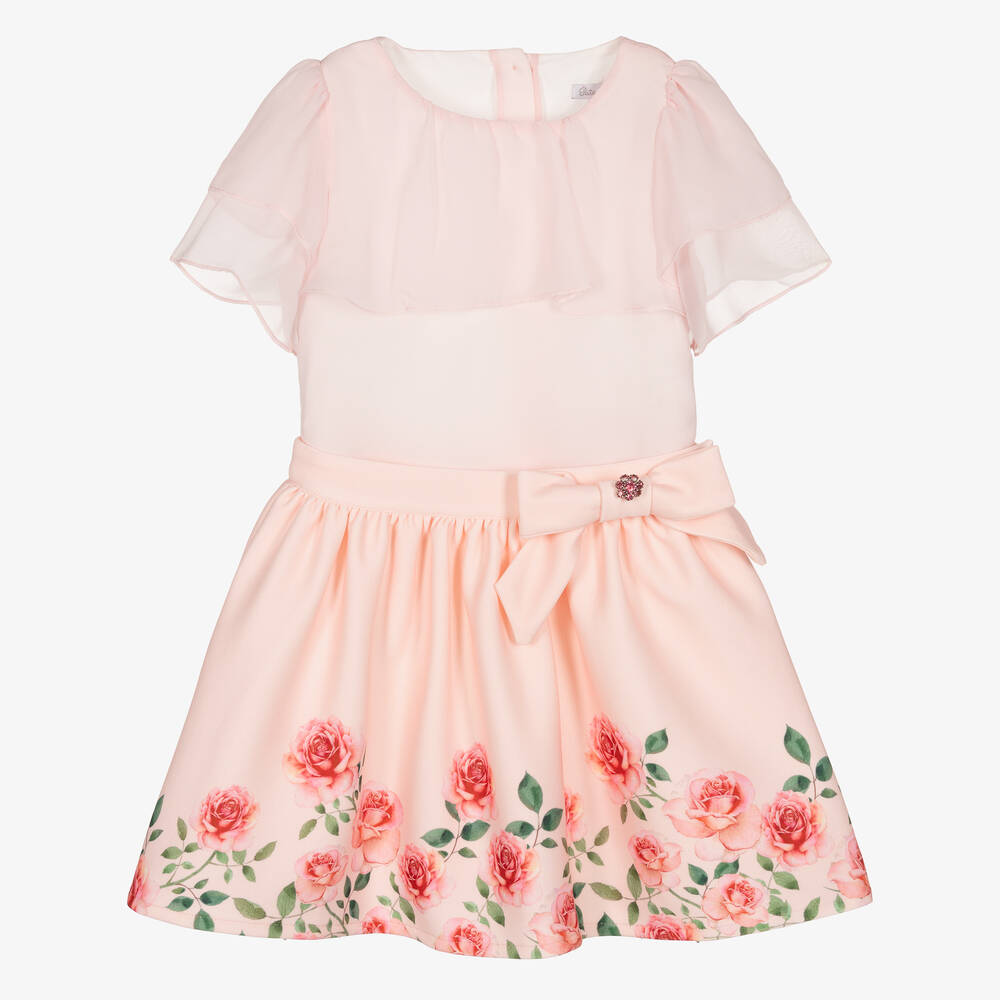 Patachou - Розовая блузка и юбка с цветами | Childrensalon