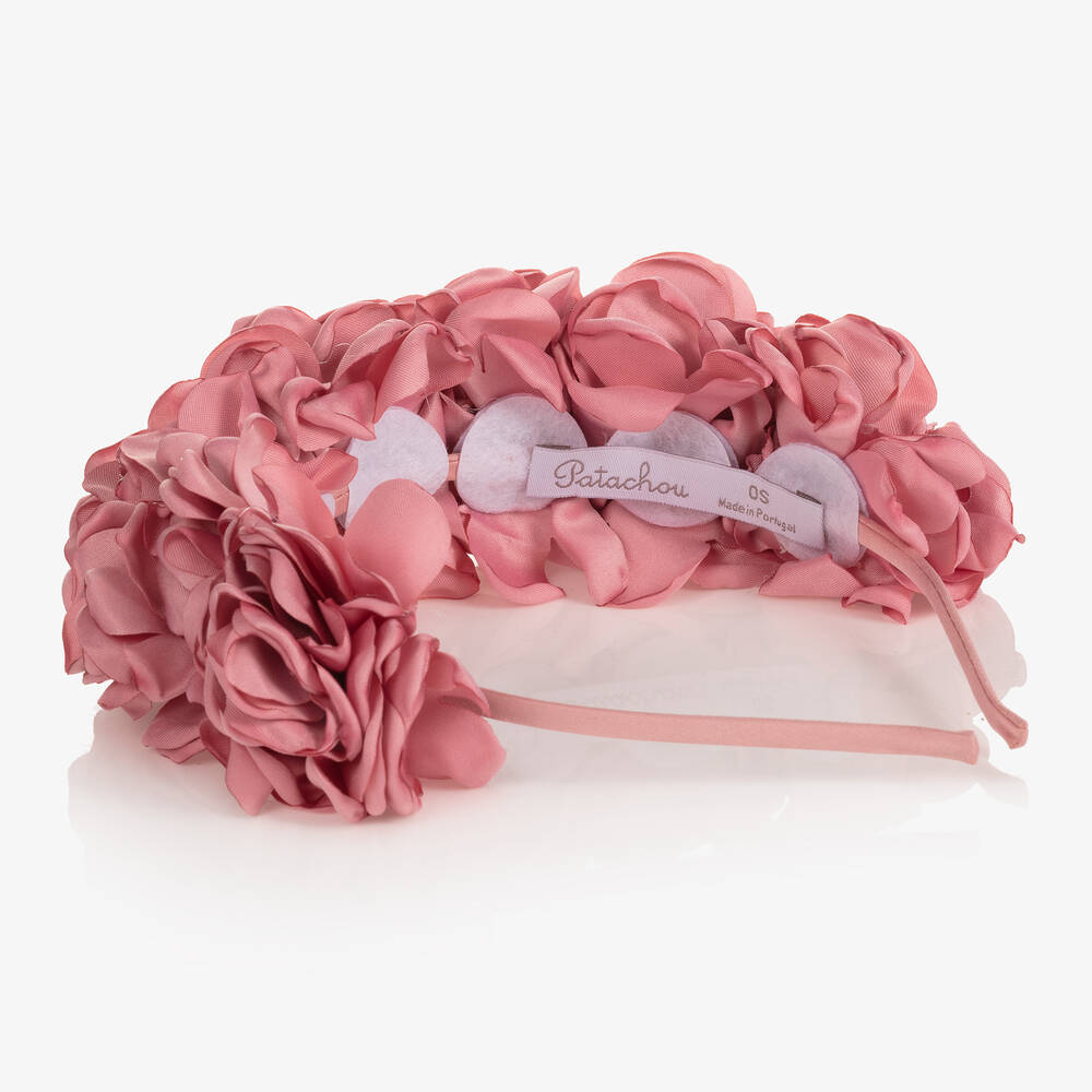 باتاشو-طوق للشعر لون زهري للبنات | Childrensalon Outlet