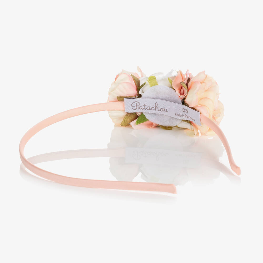 باتاشو-طوق للشعر لون زهري للبنات | Childrensalon Outlet