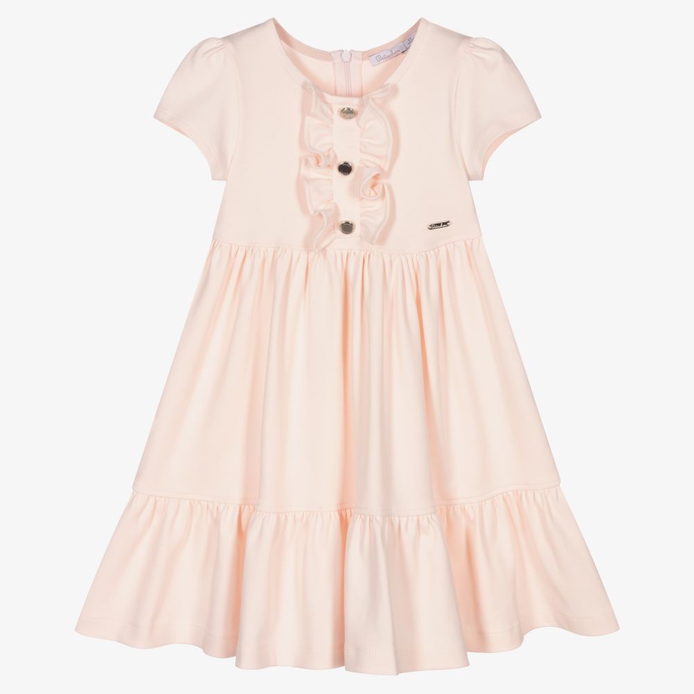 Patachou - Rosa Jerseykleid für Mädchen  | Childrensalon