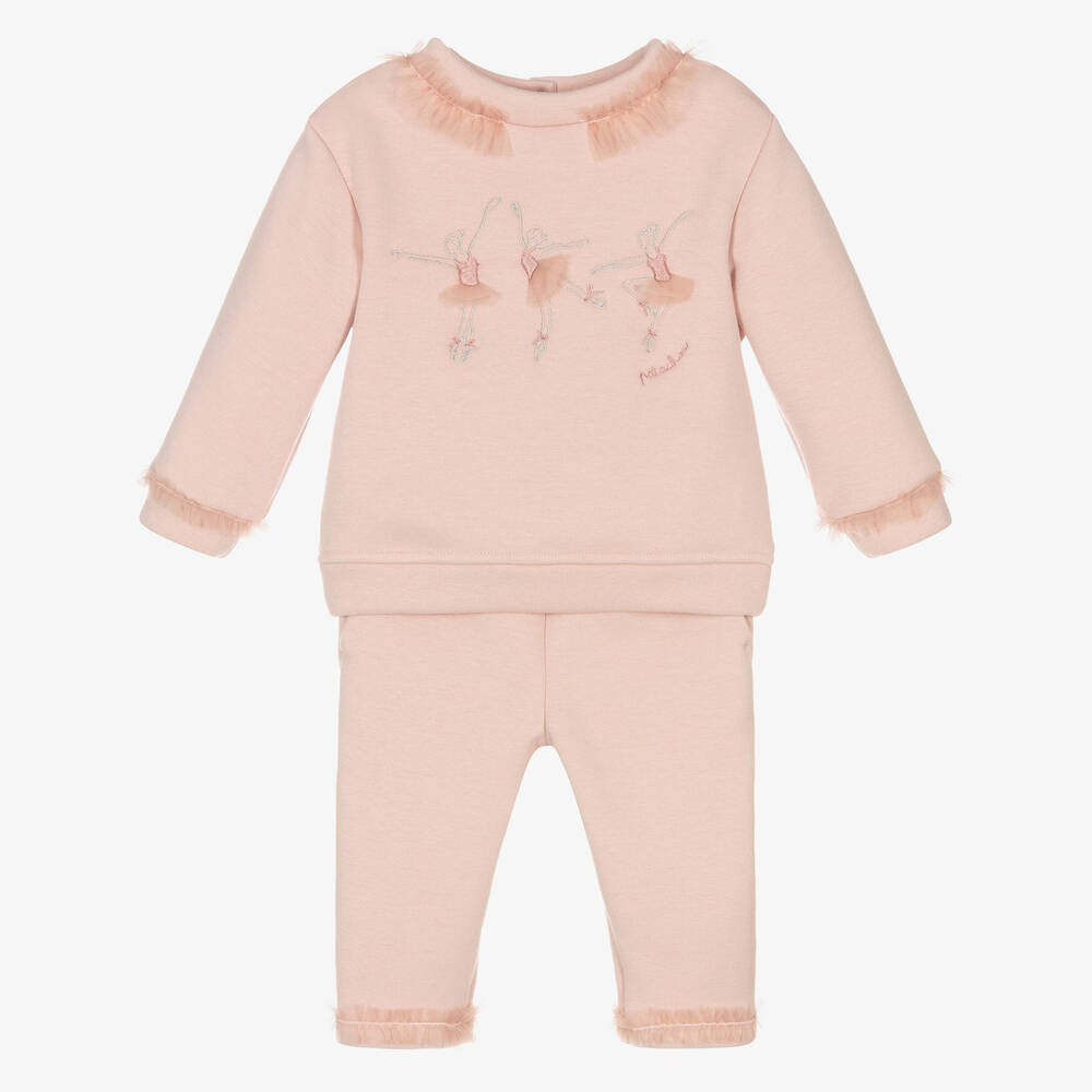 Patachou - Rosa Jerseyhosen-Set für Mädchen | Childrensalon