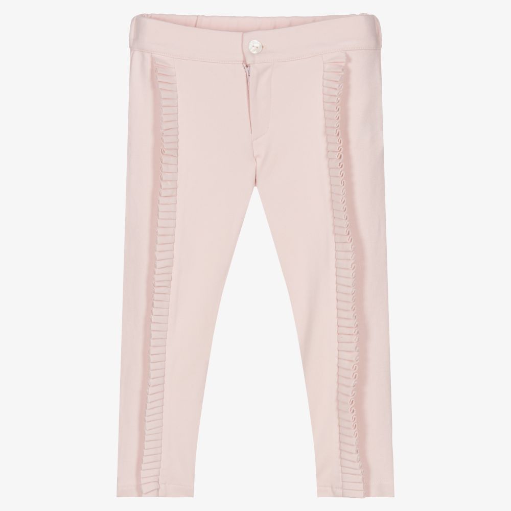 Patachou - Girls Pink Jersey Trousers | Childrensalon
