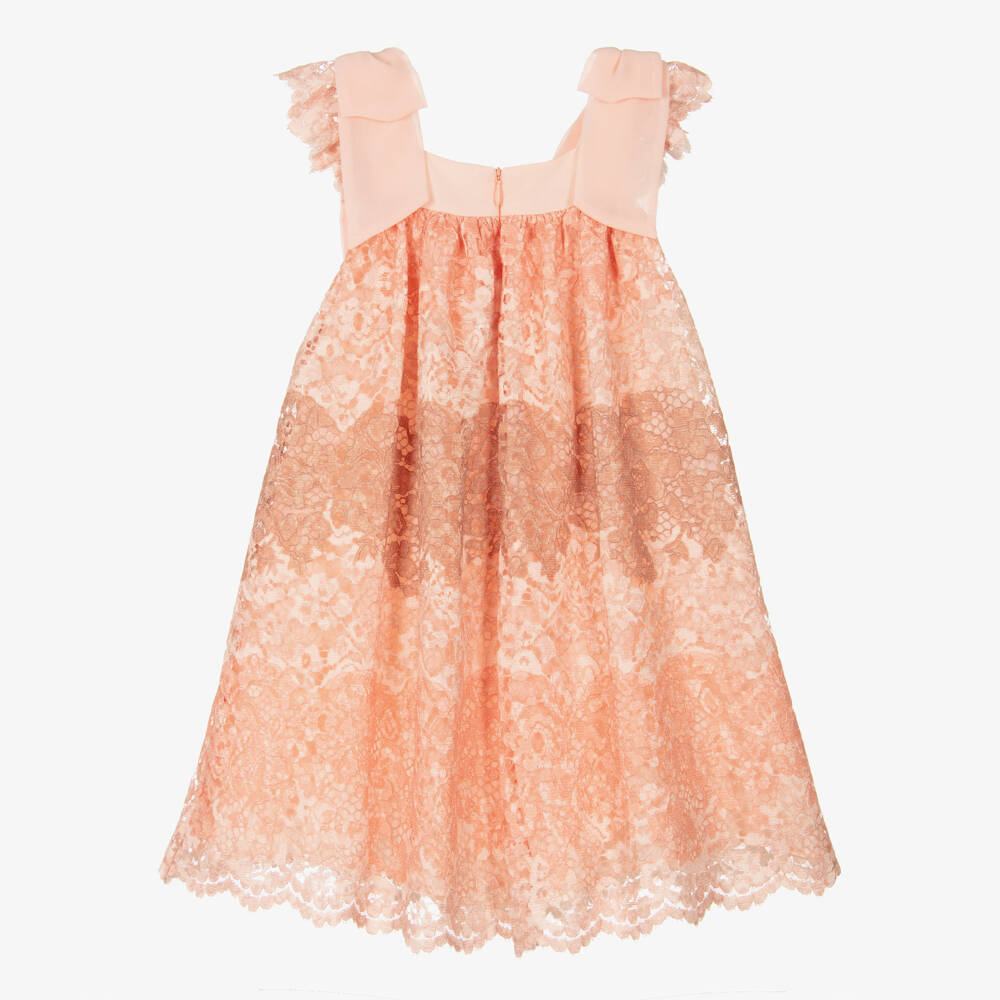 Patachou-Платье Розовое Кружевное Цветочное Очарование для девочек | Childrensalon Outlet