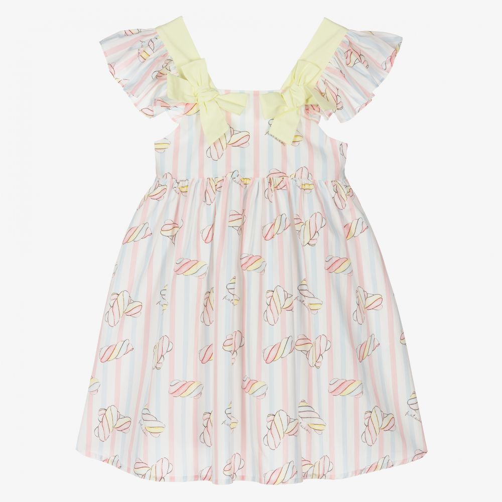 Patachou-Girls Pink Marshmallow Dress  | Childrensalon Outlet