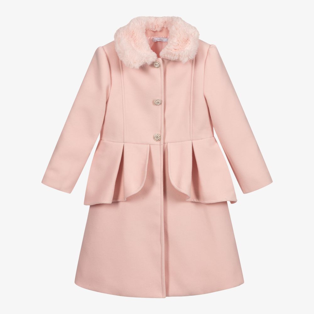 Girls on sale peplum coat