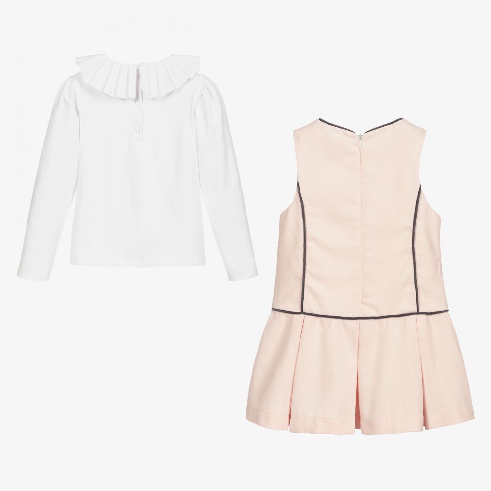 Patachou-Комплект с розовым сарафаном для девочек | Childrensalon Outlet