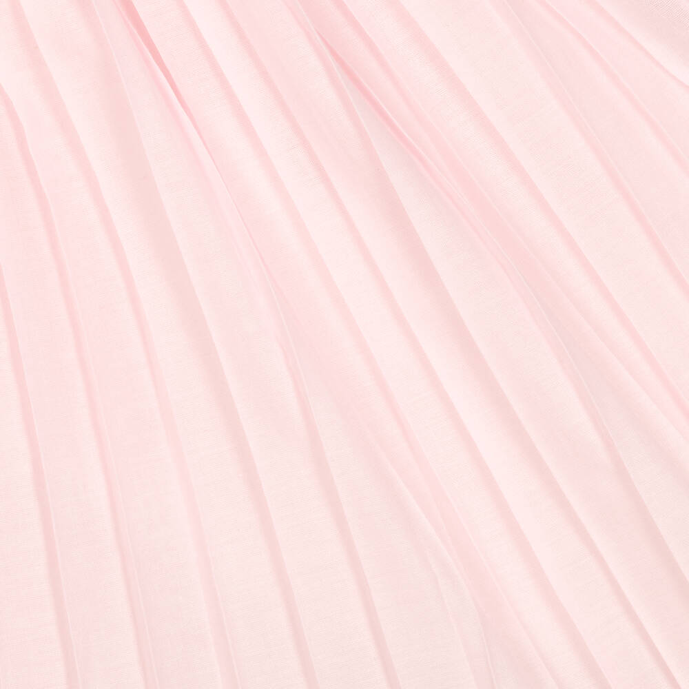 Patachou-Girls Pink Pleated Cotton Dress | Childrensalon Outlet