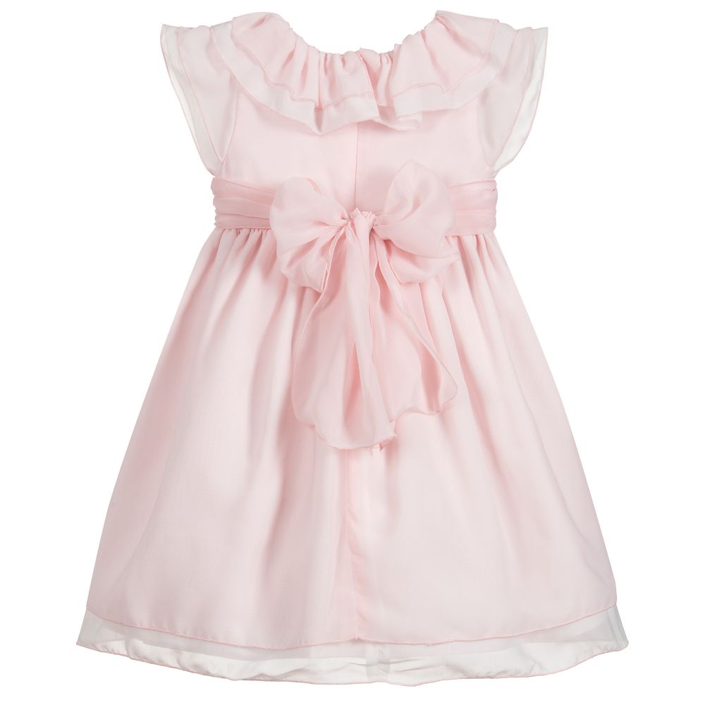 Patachou-Girls Pink Ruffle Dress | Childrensalon Outlet