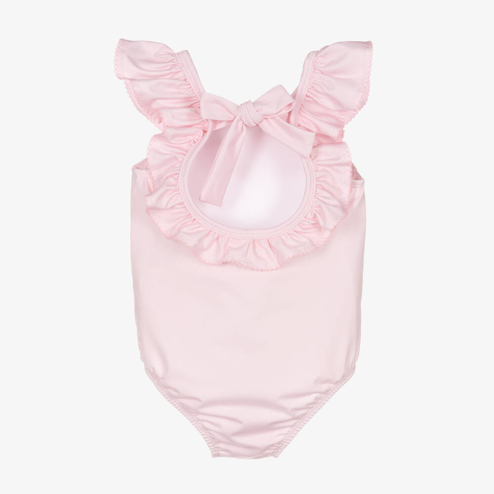 Patachou-Girls Pink Ruffle Swimsuit | Childrensalon Outlet