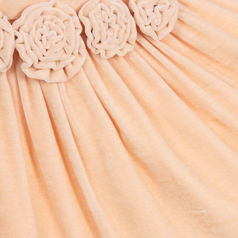 Patachou Haute Couture-Girls Pink Silk Velvet Dress | Childrensalon Outlet