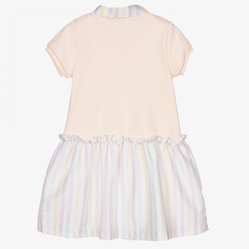 Patachou-Girls Pink Stripe Polo Dress | Childrensalon Outlet