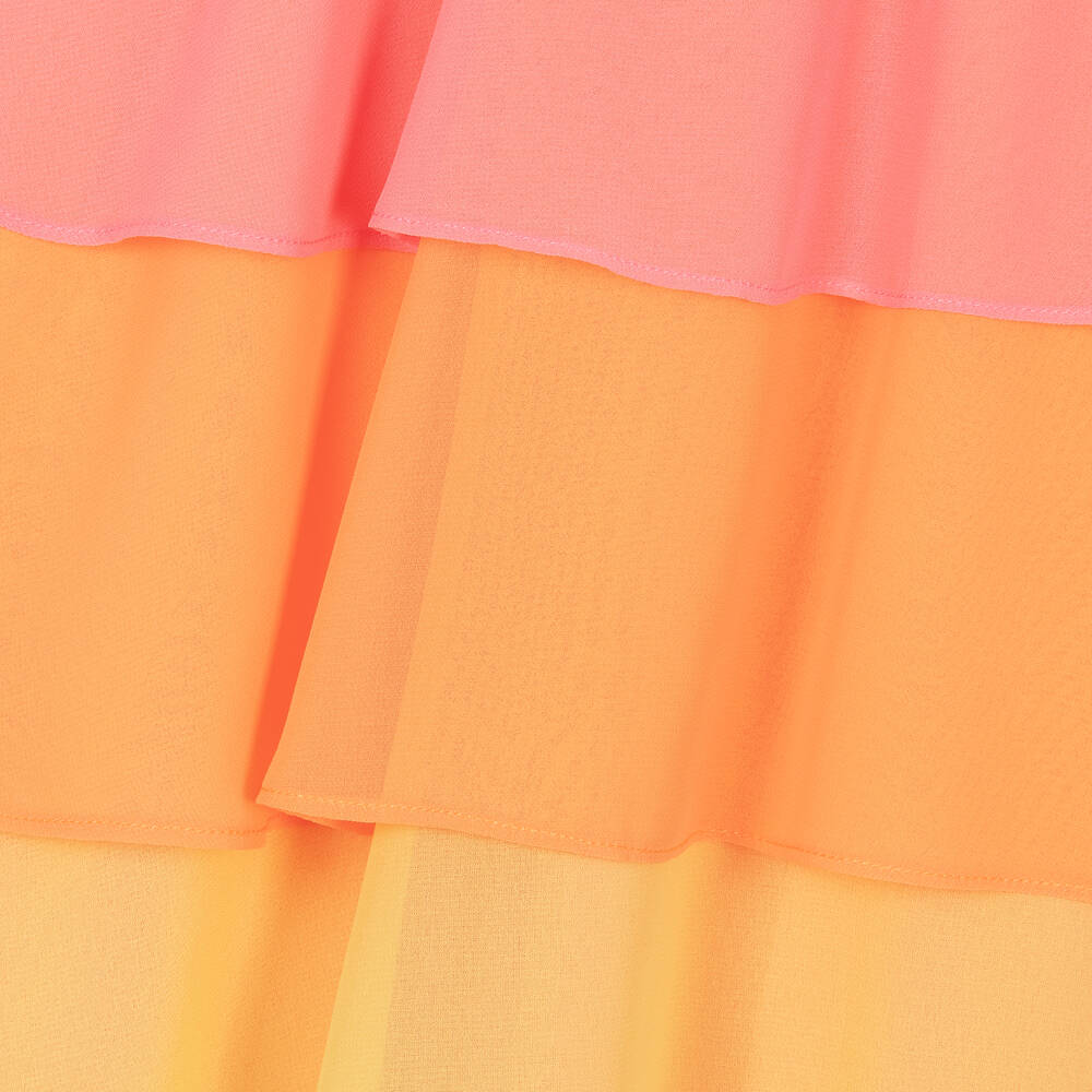 Patachou-Розовое многоярусное платье из шифона | Childrensalon Outlet