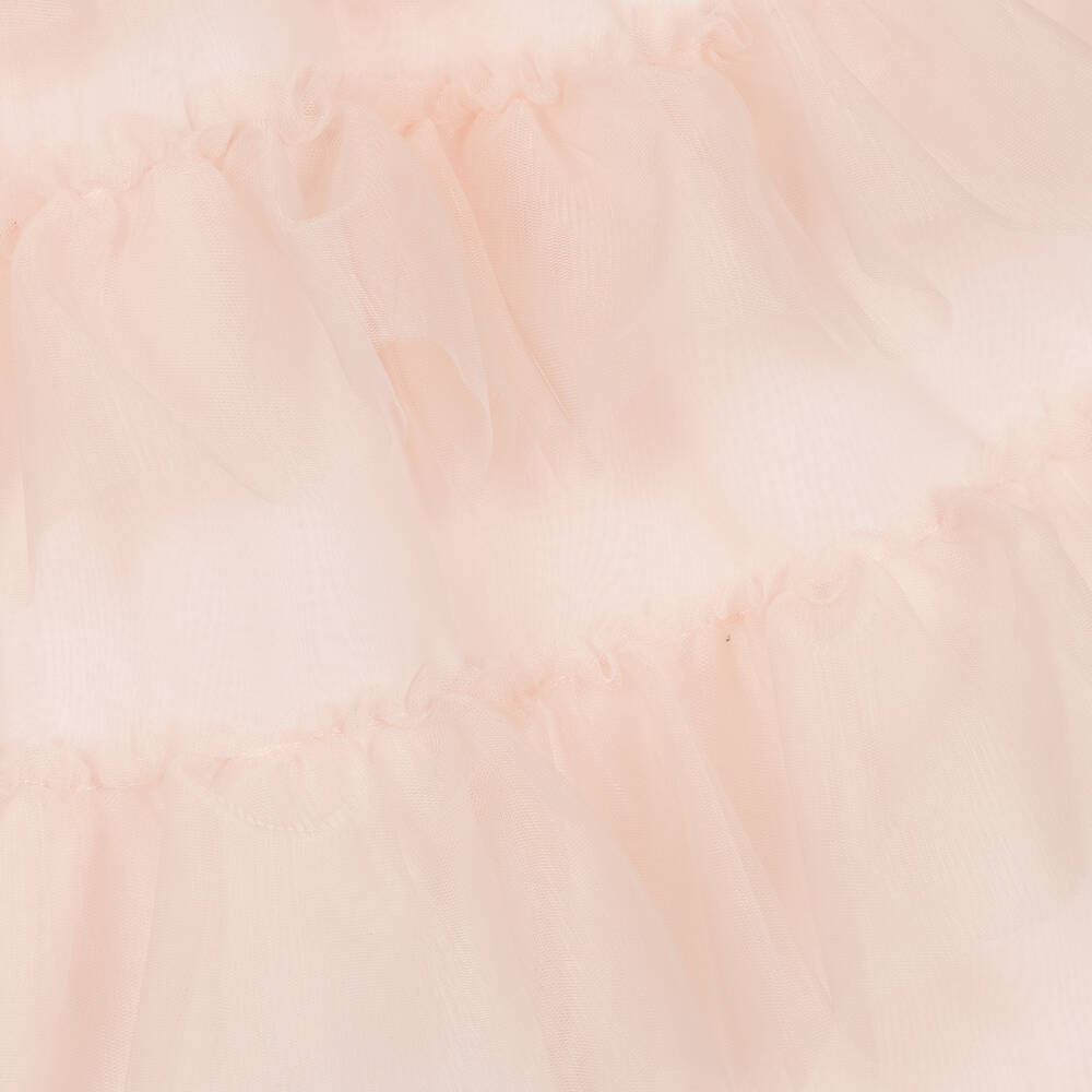 باتاشو-فستان بطبقات تول لون زهري | Childrensalon Outlet