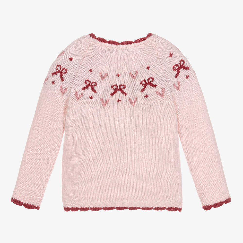 Pull rose fille outlet