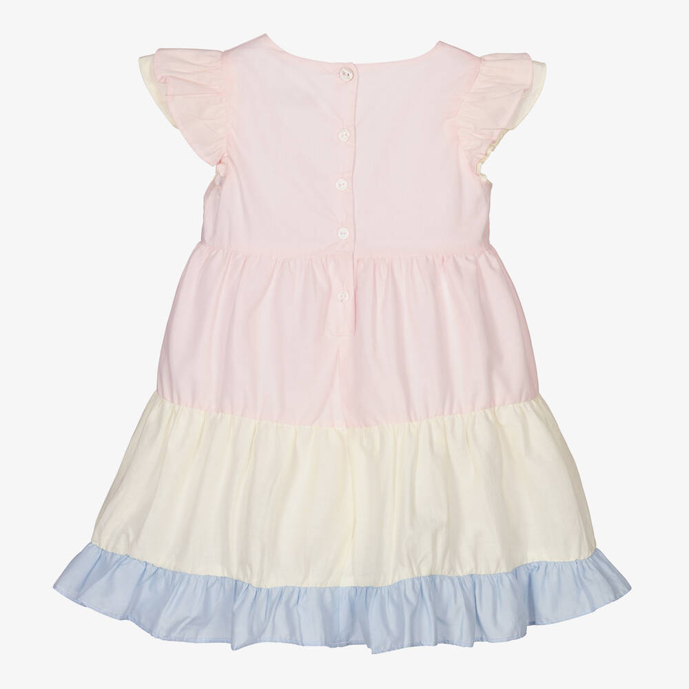 Patachou-Girls Pink & Yellow Dress | Childrensalon Outlet