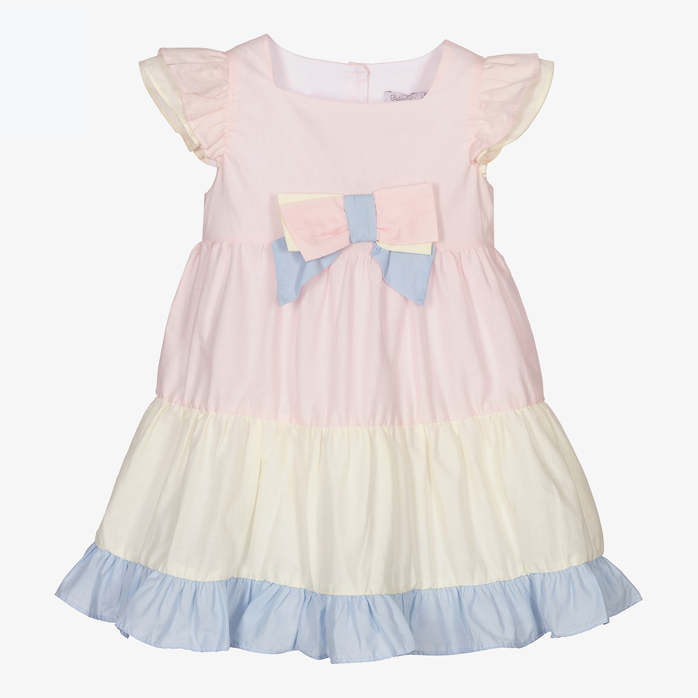 Patachou - Kleid in Rosa und Gelb (M) | Childrensalon