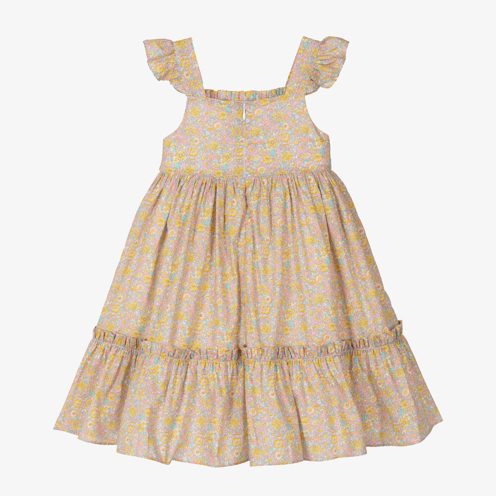Patachou-Girls Pink & Yellow Floral Dress | Childrensalon Outlet