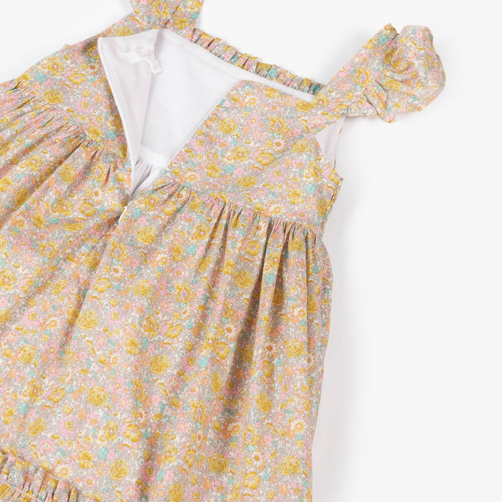 Patachou-Girls Pink & Yellow Floral Dress | Childrensalon Outlet