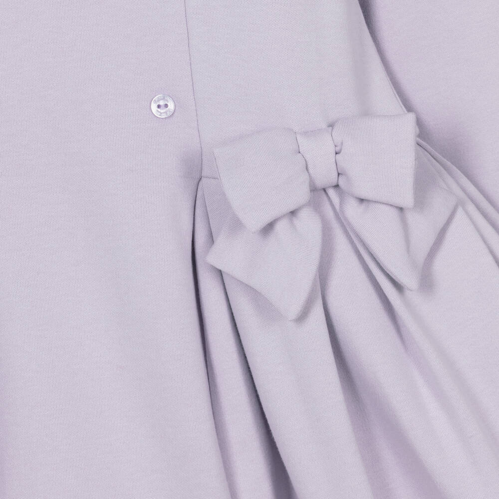 Patachou-فستان قطن جيرسي لون بنفسجي | Childrensalon Outlet