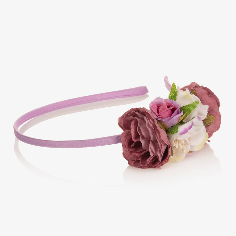 Patachou-Фиолетовый ободок с цветами | Childrensalon Outlet
