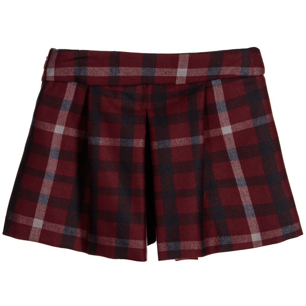 Patachou-Girls Red & Blue Check Shorts | Childrensalon Outlet