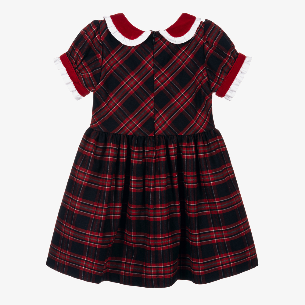Patachou-Girls Red & Blue Tartan Dress | Childrensalon Outlet