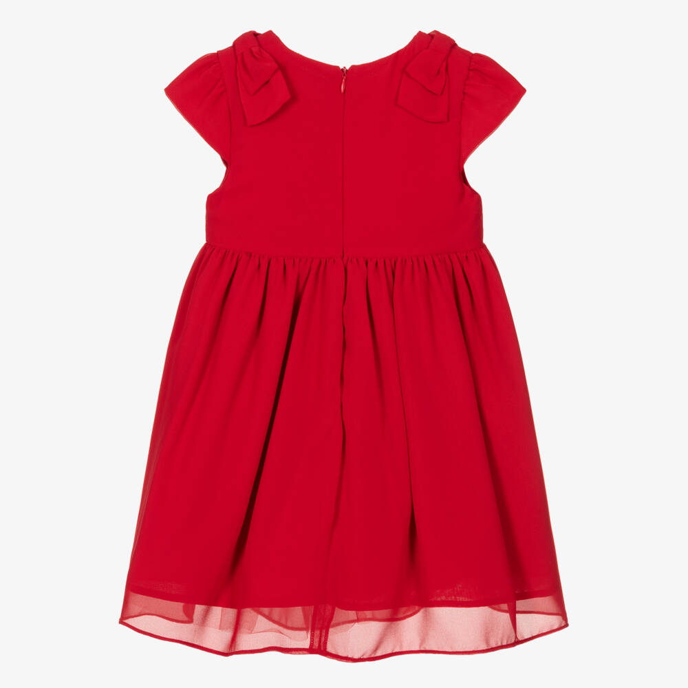 Patachou-Красное платье из шифона для девочек | Childrensalon Outlet