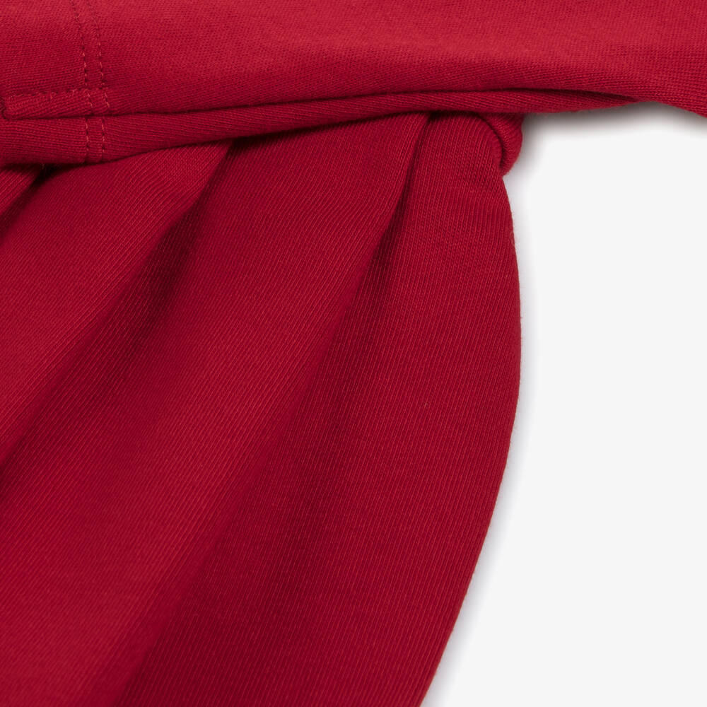 Patachou-Girls Red Cotton Jersey Dress | Childrensalon Outlet