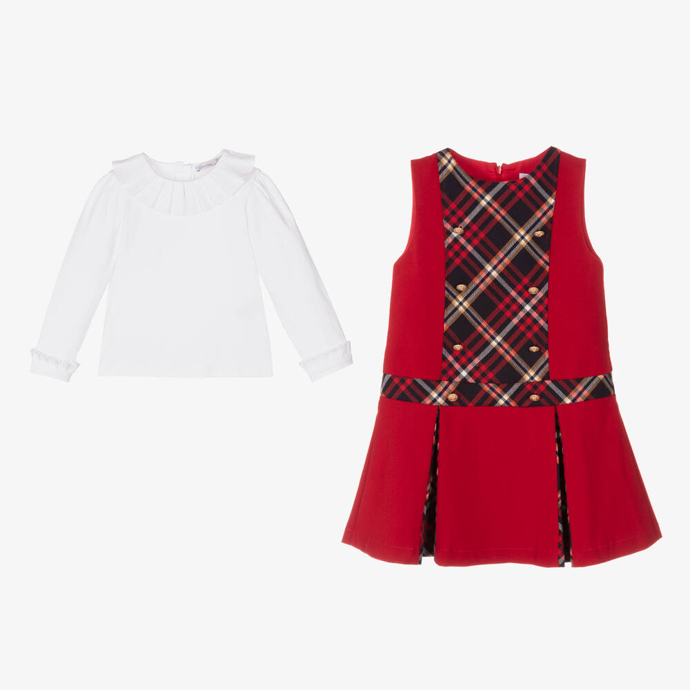 Patachou-Girls Red Dress Set | Childrensalon Outlet