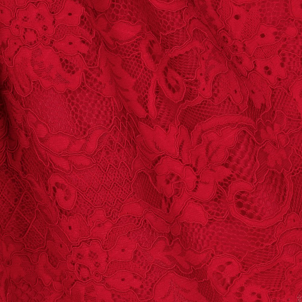 Patachou-Girls Red Lace Dress | Childrensalon Outlet