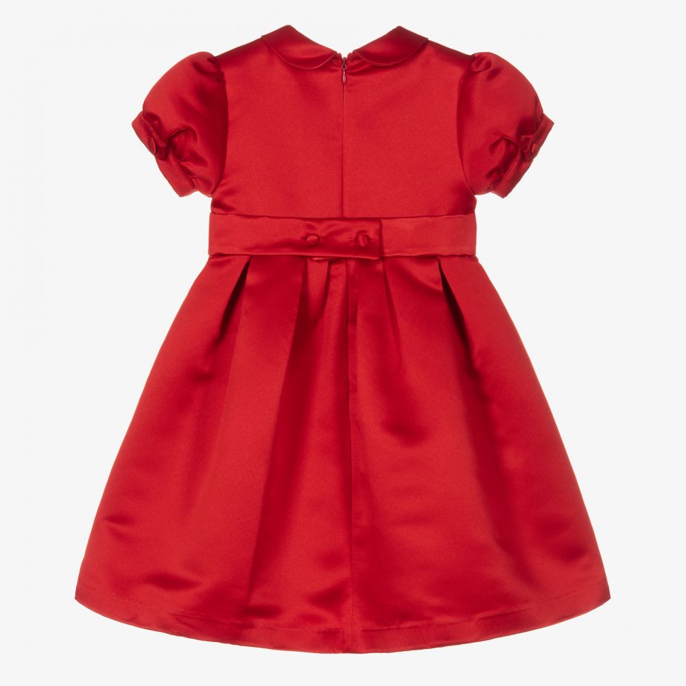 Patachou-فستان ساتان لون أحمر | Childrensalon Outlet